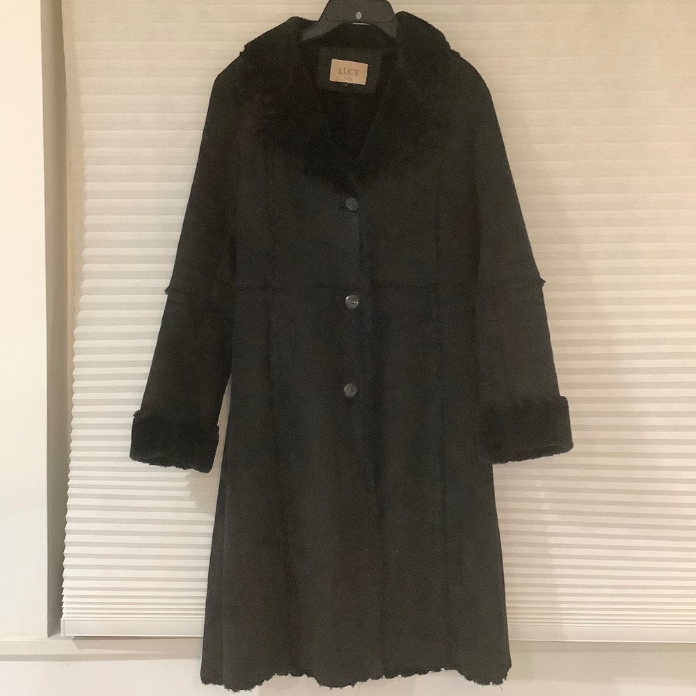 Lucy Paris suede coat